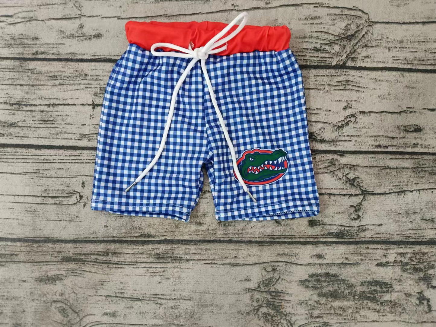 baby boy team design swim trunks