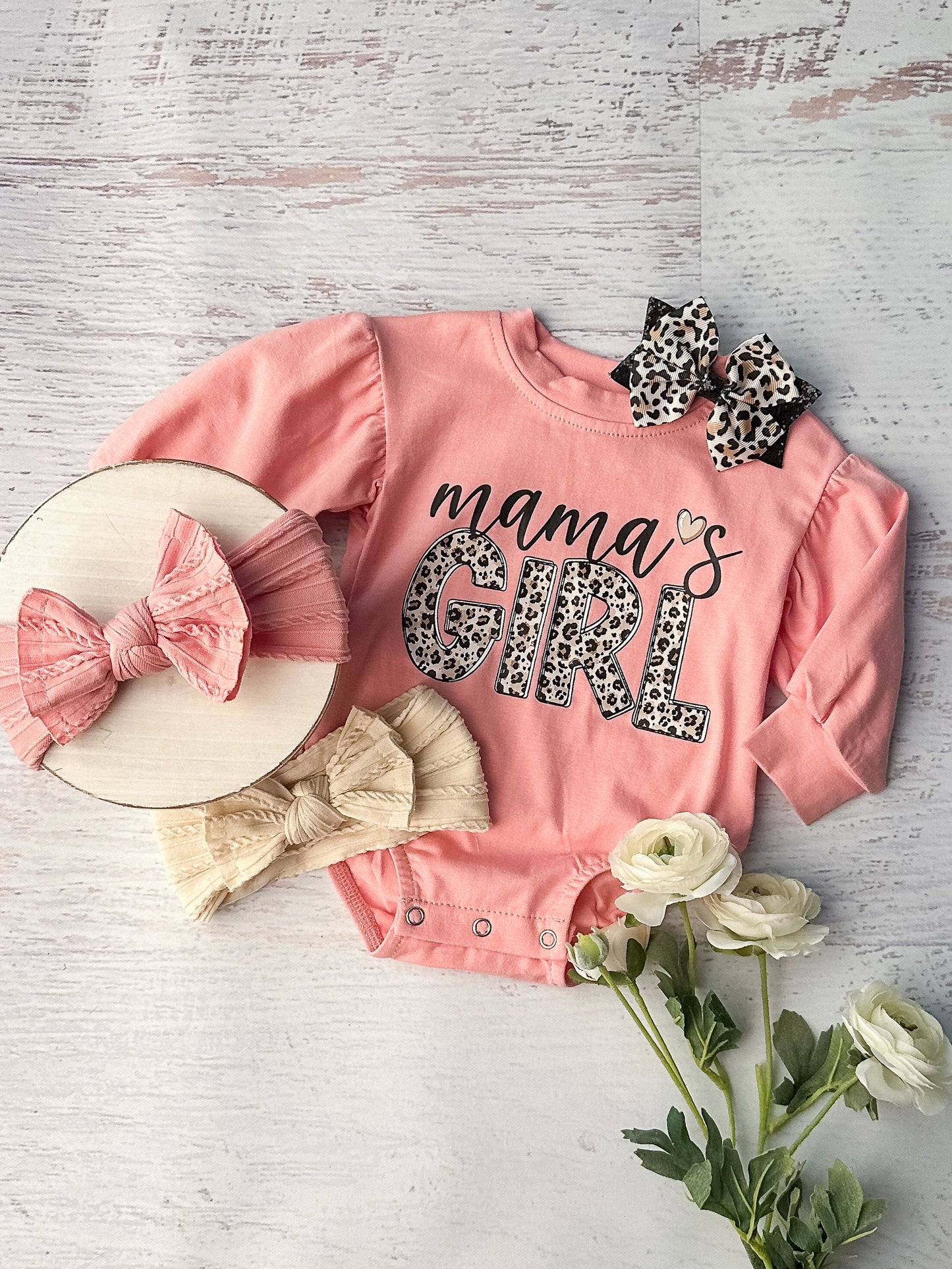 mamas girl long sleeve spring fall romper