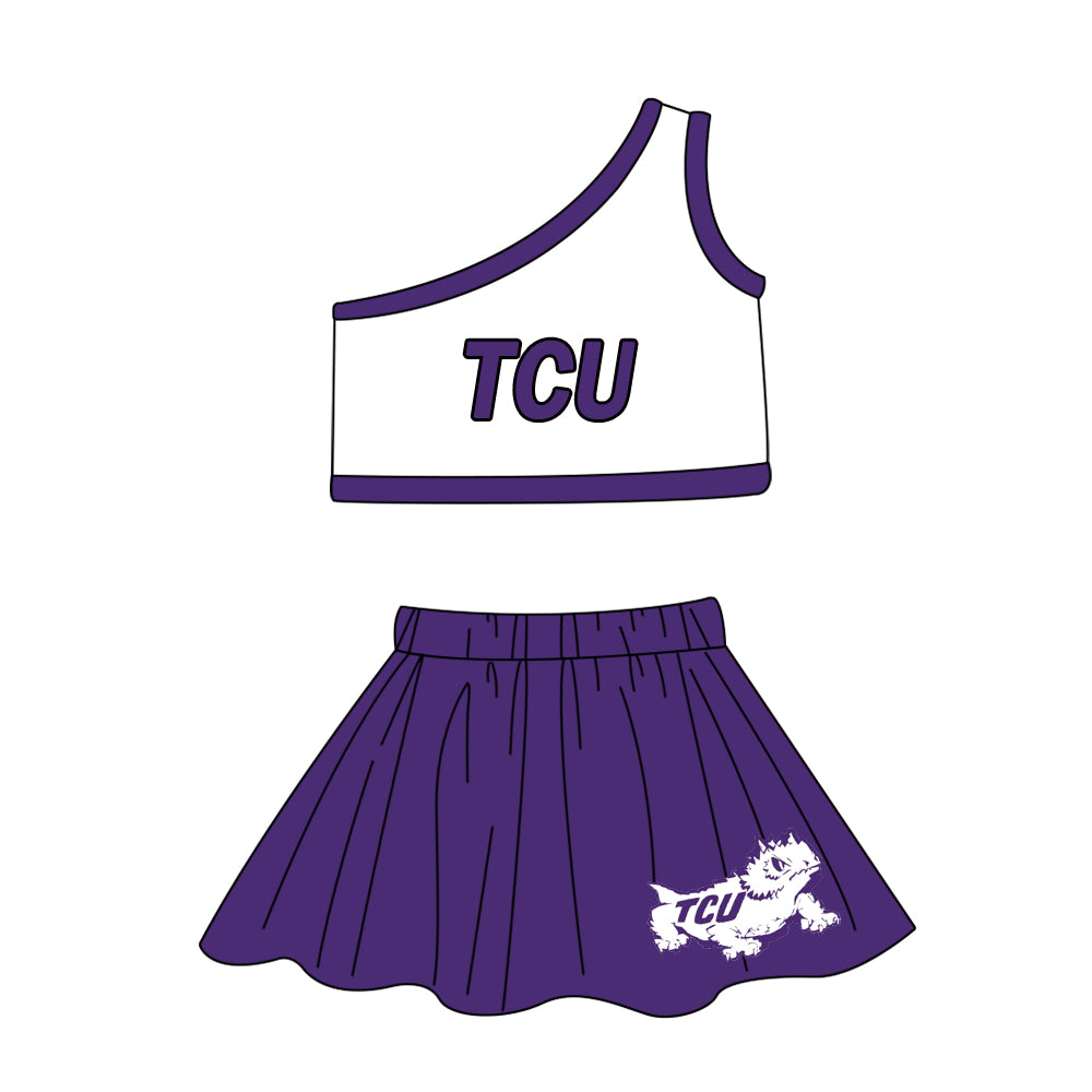 Baby girls custom team cheer outfit add shorts