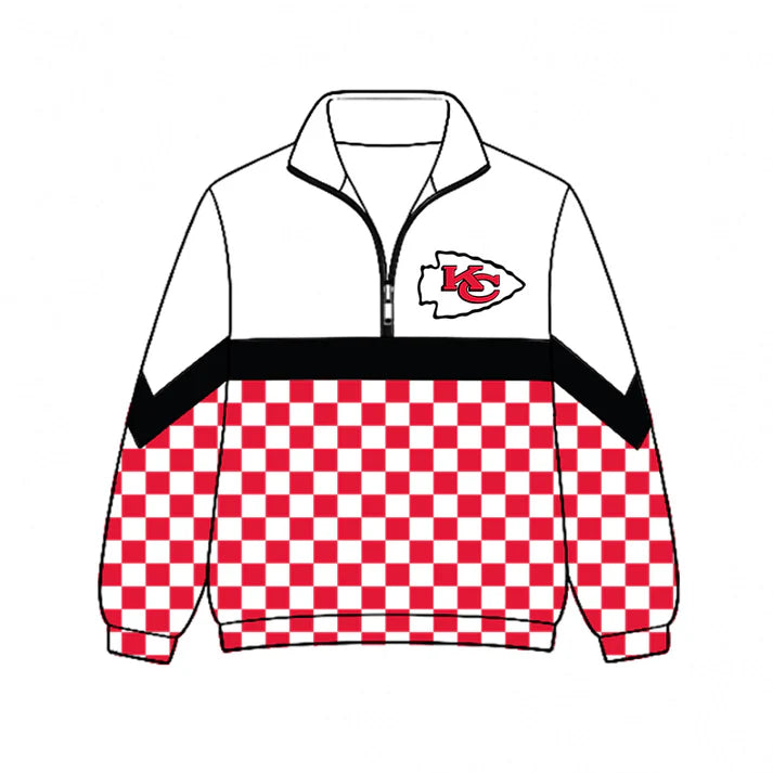 Kids Kansas City Chiefs team style long sleeve pullover top