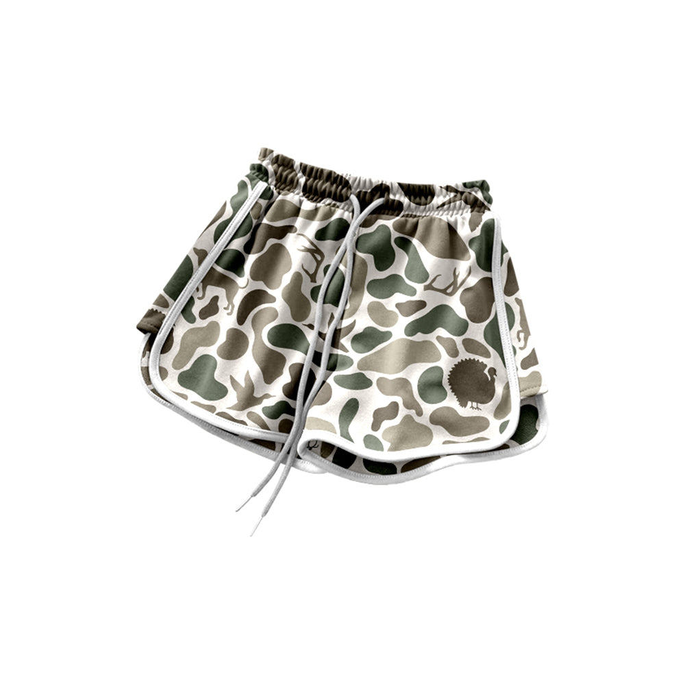 Green camo baby summer shorts preorder