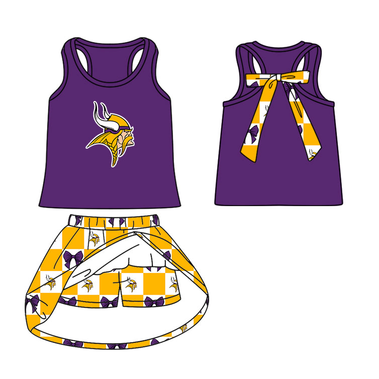 baby girls team cheer skirt outfit add liner shorts