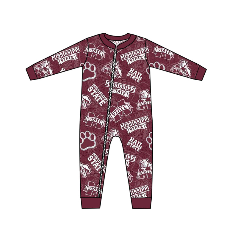 custom order toddle girls long sleeve zip romper, moq 3