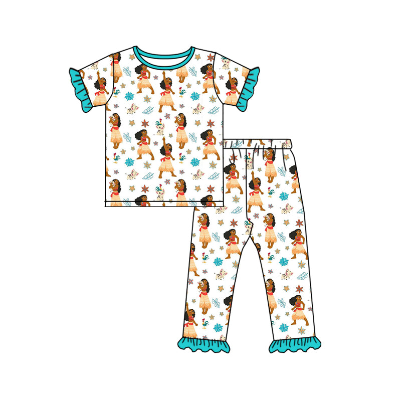 baby girls island princess cartoon outfit