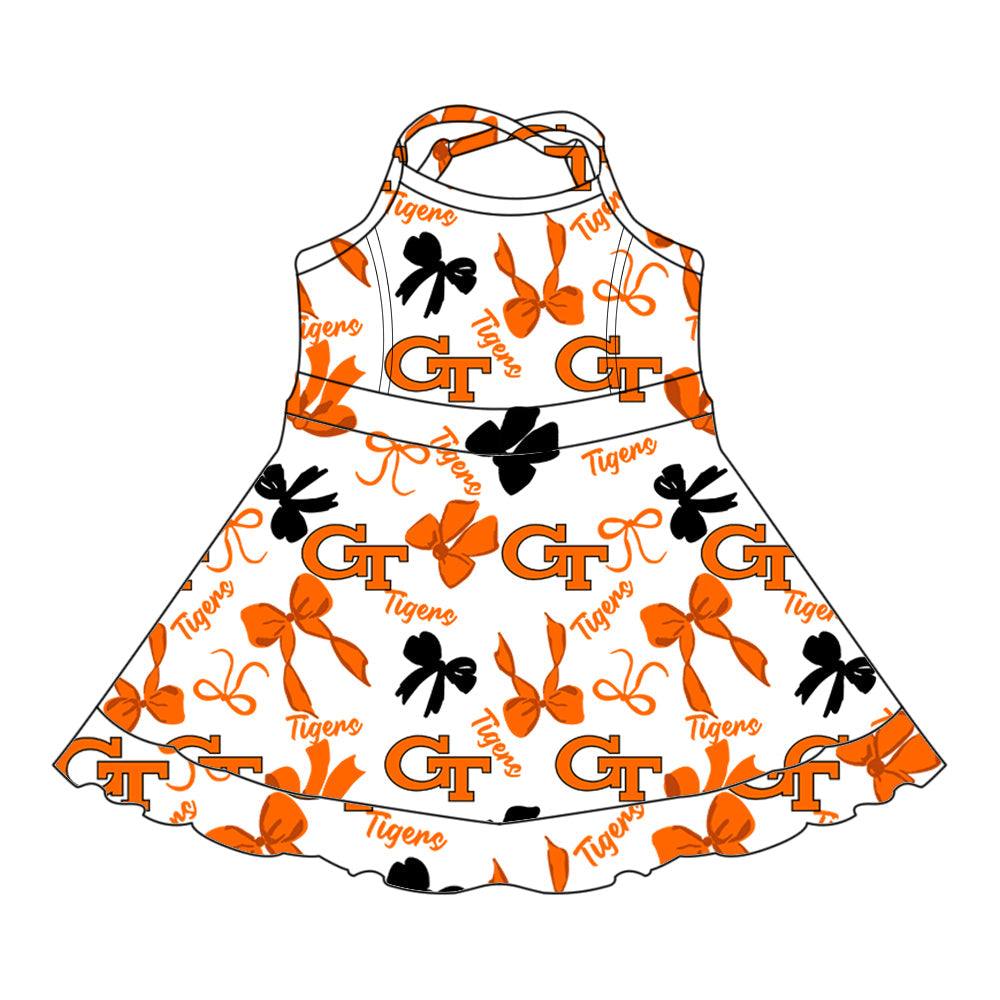 Toddle girls wholesale custom team design dress