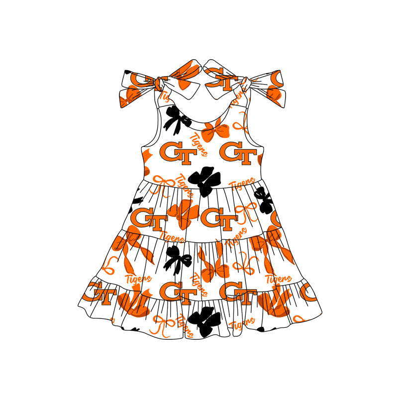 Toddle girls wholesale custom team design dress