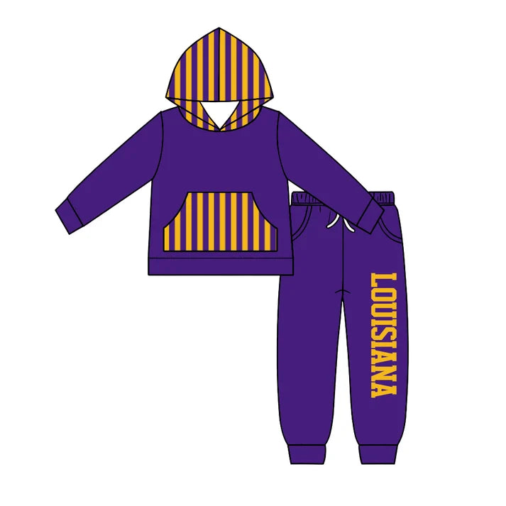 Baby girl custom team cheer design hoodie set