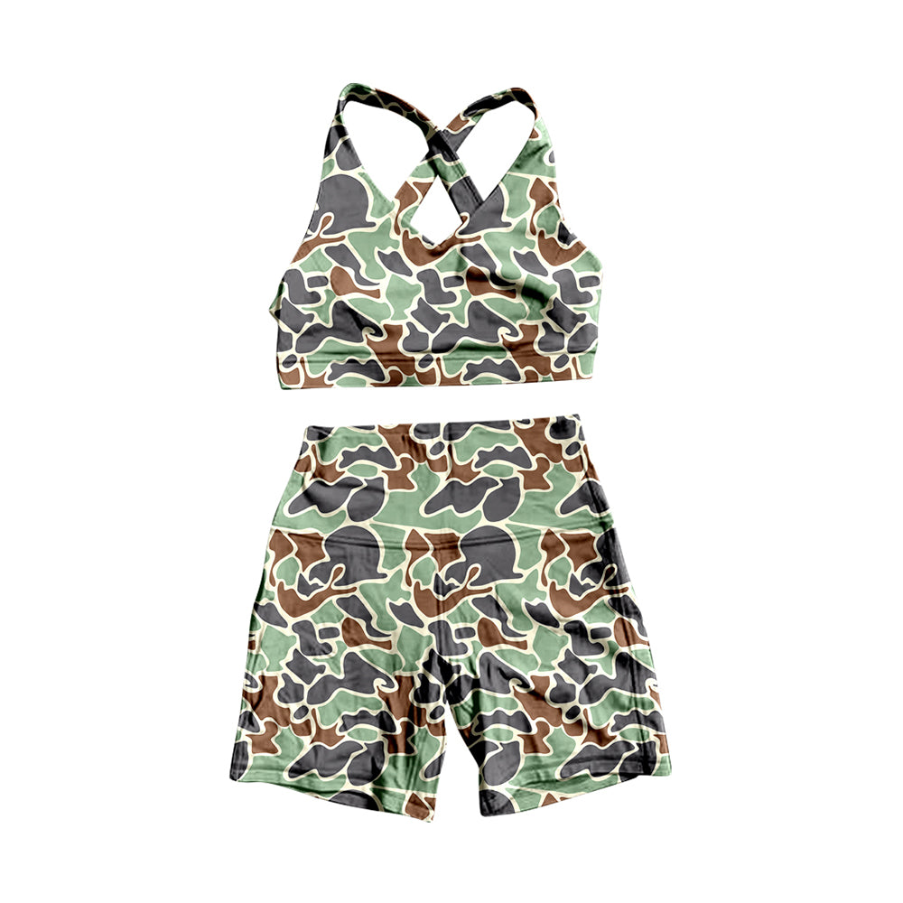 Camo design baby girls wholesale summer swimwear