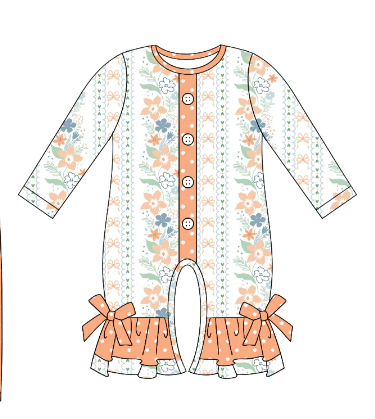toddle baby girl floral romper