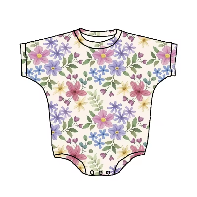 infant baby girls wholesale floral romper