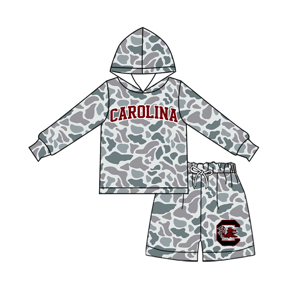 Toddle kids custom Carolina team design long sleeve outfit