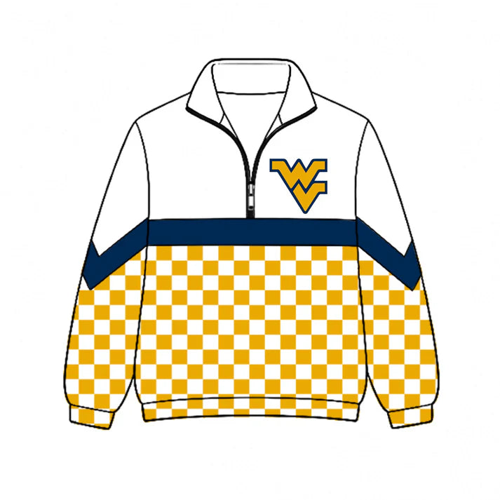 Kids WV team style long sleeve pullover top