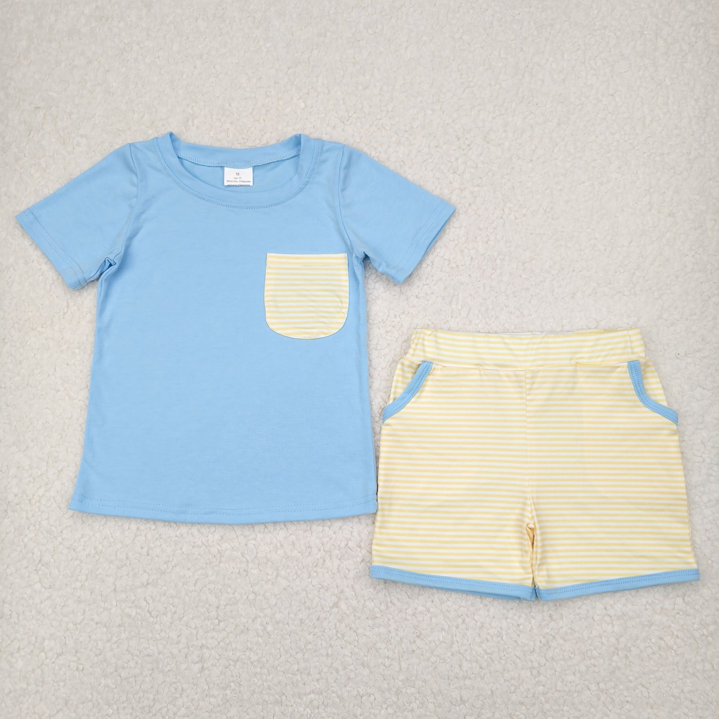 Yellow floral baby girl summer outfit