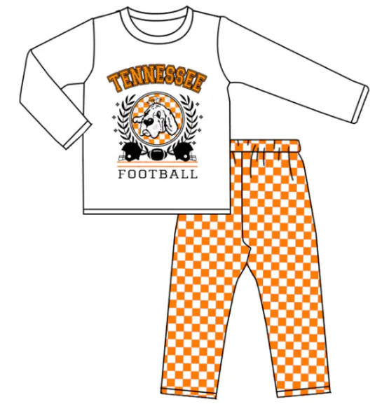 baby boy college team long sleeve top matching pants outfit