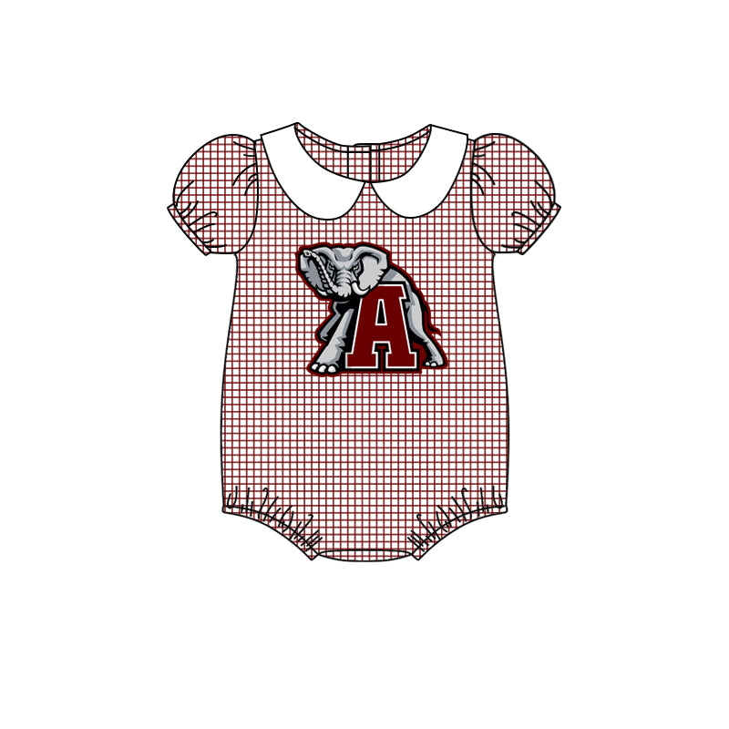 toddle baby girl team elephant romper