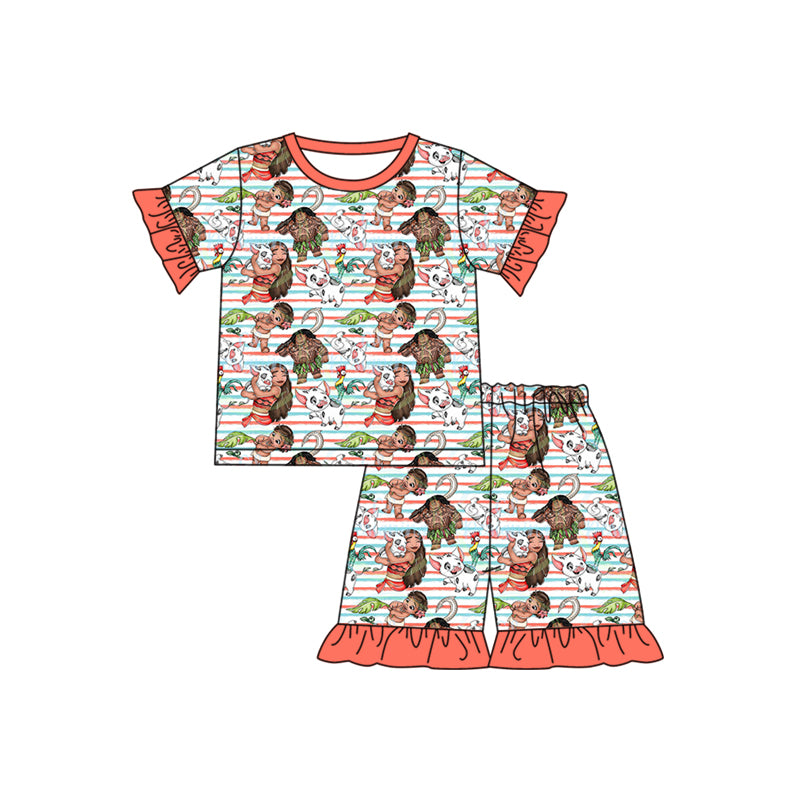 island princess two pieces cartoon outfit