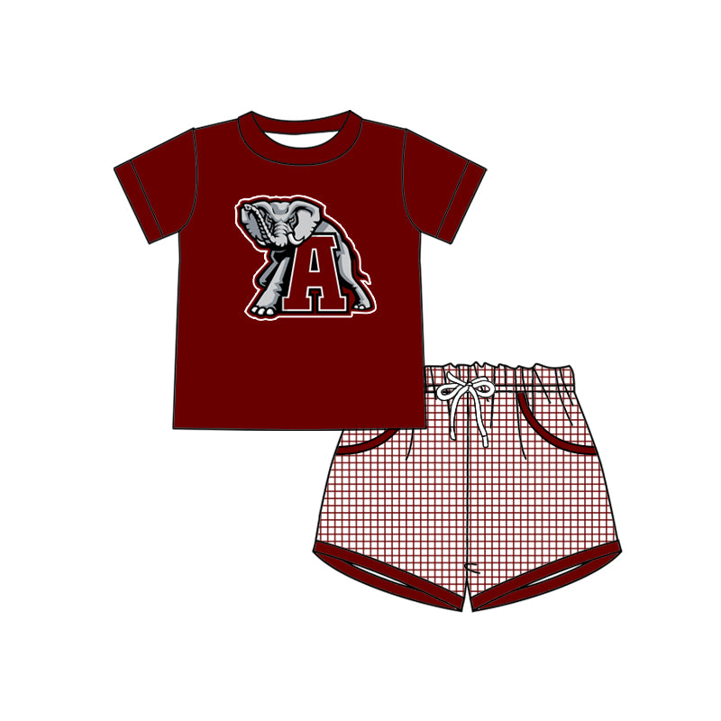 toddle boy custom team elephant design outfit