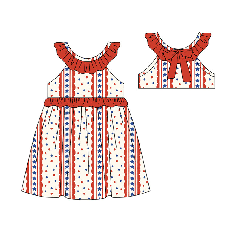 wholesale kids clothes custom July 4th dress