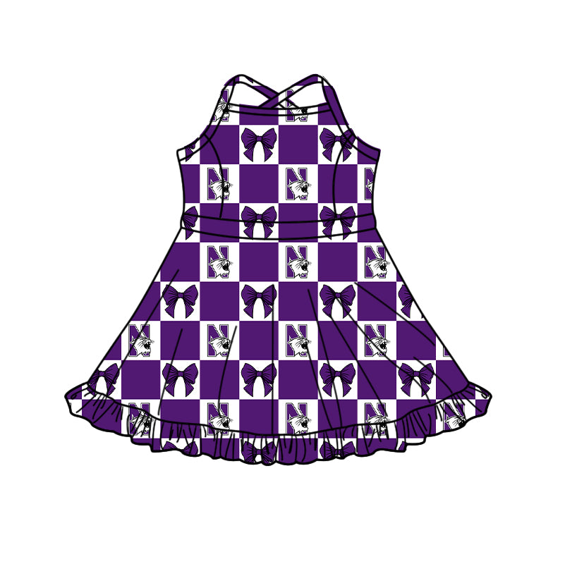 Toddle girls wholesale custom team design yoga dress
