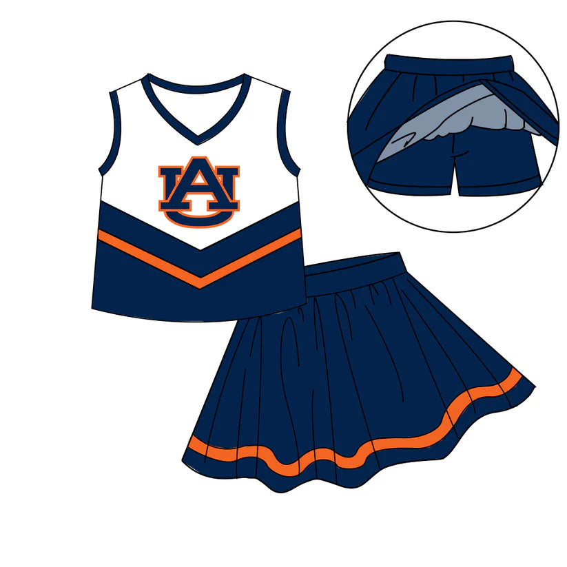 toddle girls cheer team skirt set