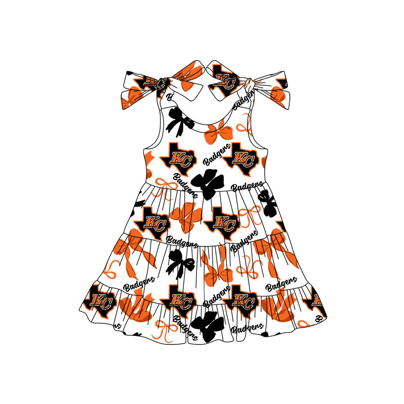 Toddle girls wholesale custom team design dress