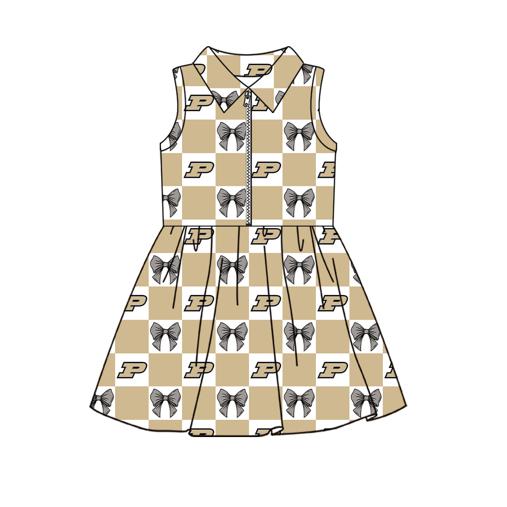 Toddle girls wholesale custom team design yoga dress