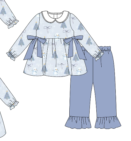 toddle girl Christmas deisgn outfit