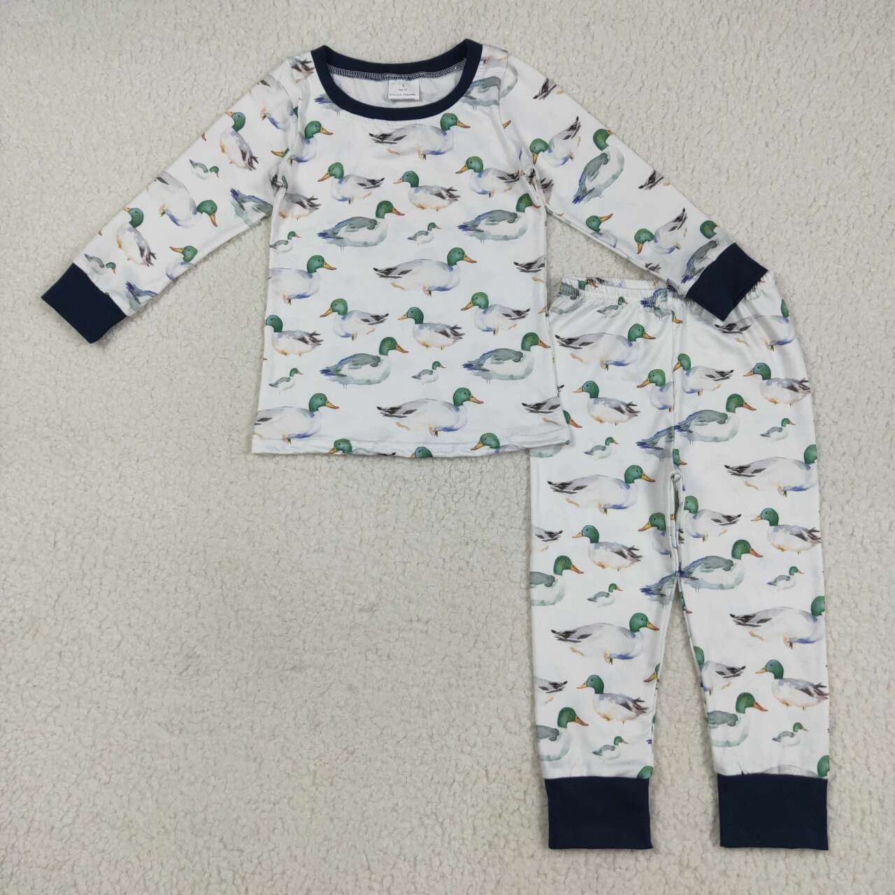 Kids boys mallard duck long sleeve outfit