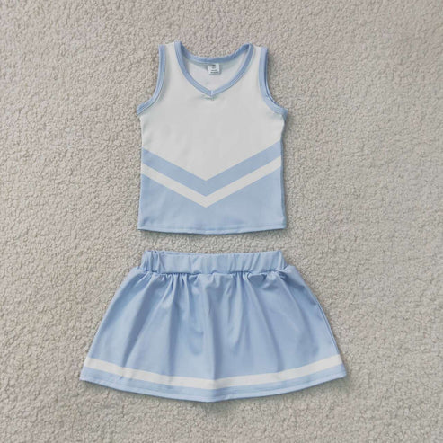Black top matching skorts girls summer yoga outfit