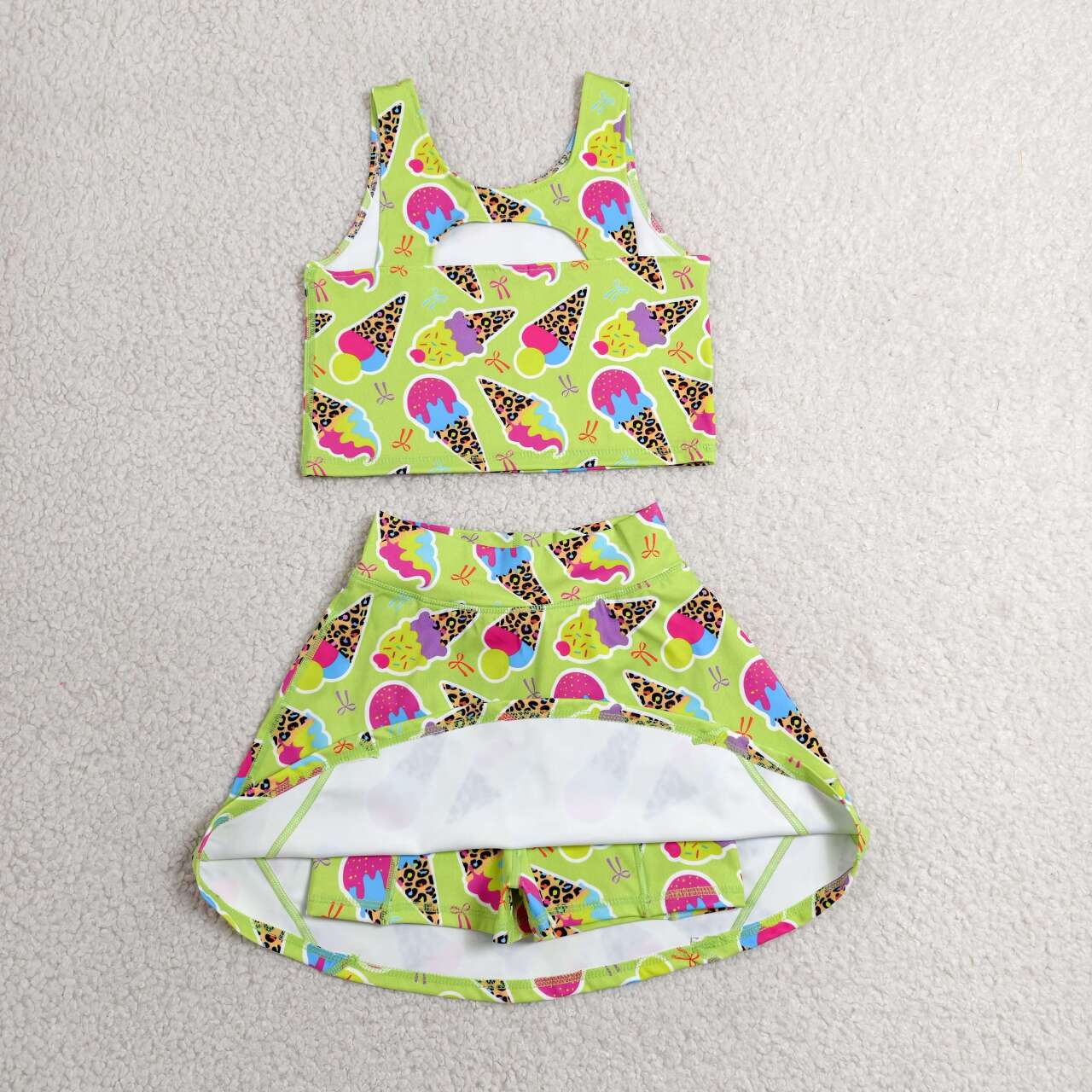 Baby girls active wear athletic summer yoga outfit