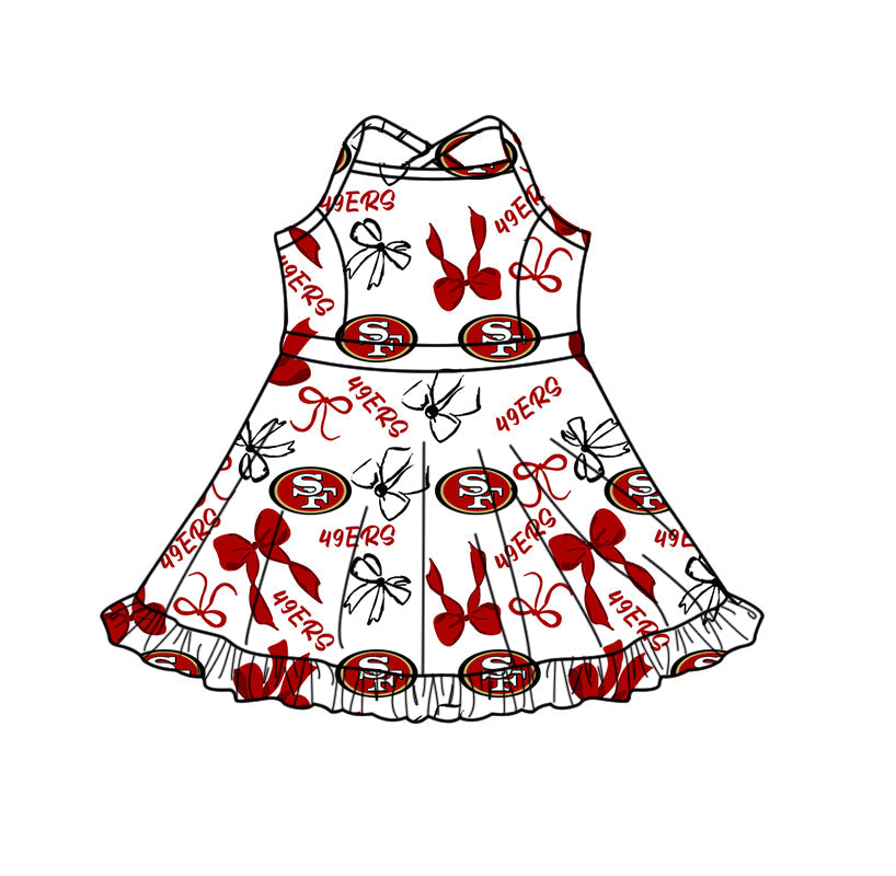 Toddle girls wholesale custom team design yoga dress