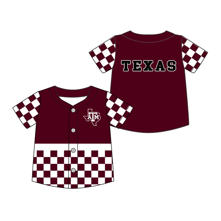 baby boy custom team design short sleeve t-shirt top