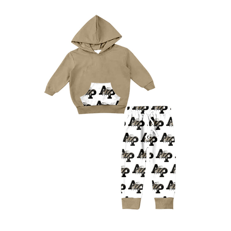 baby boy AP team design hoodie set