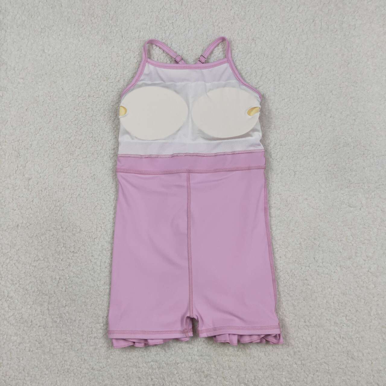 Lavender color design girls yoga dress