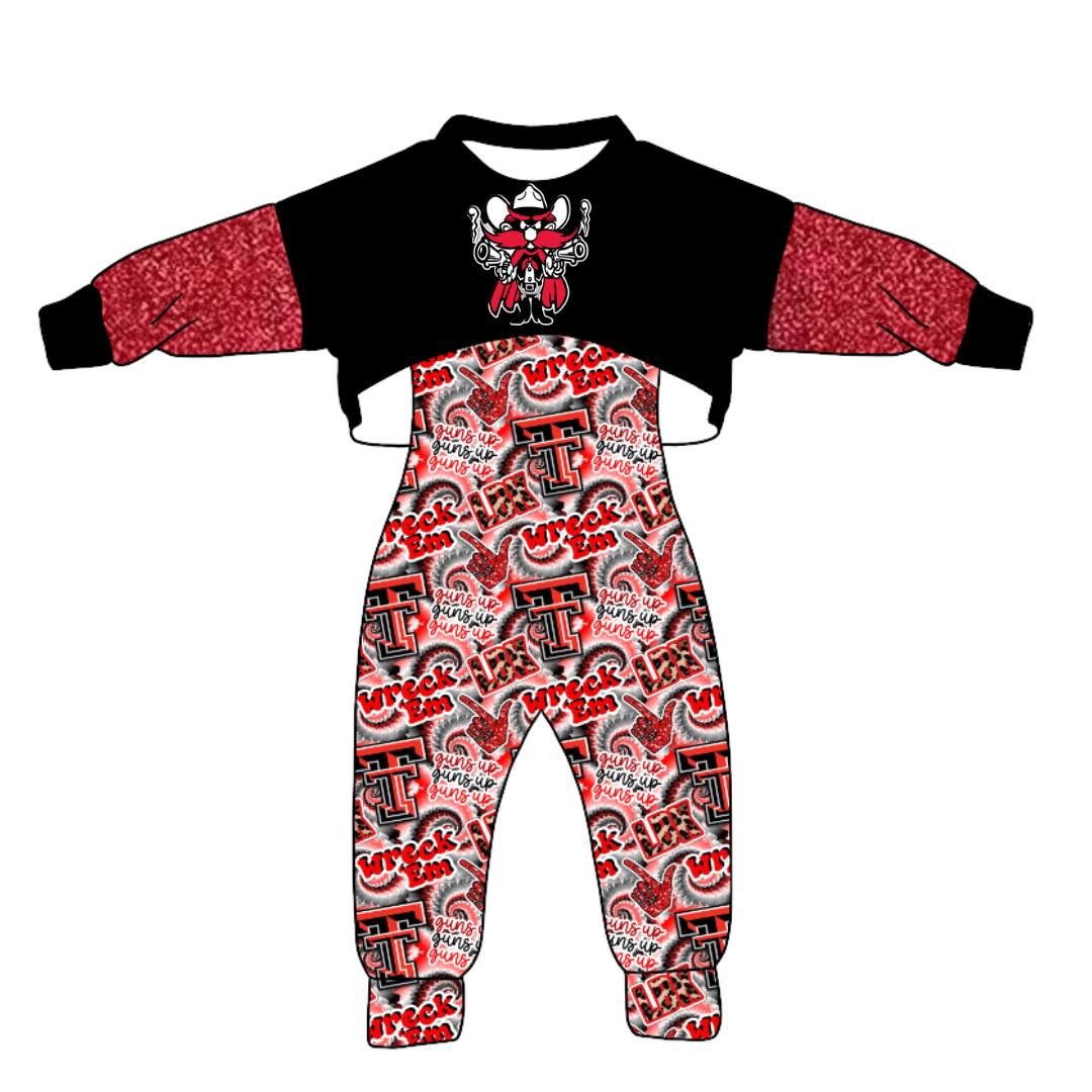 baby girls long sleeve top matching pumpkin overall clothes set ,moq 3