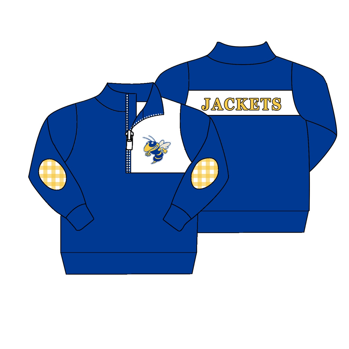 baby boy long sleeve college team blue pullover