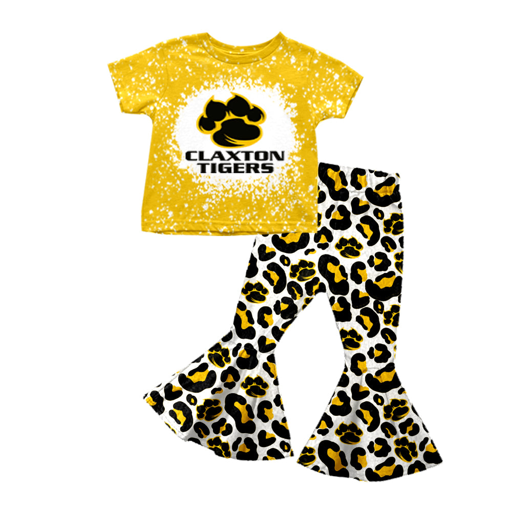 baby girls team design bell bottoms outfit