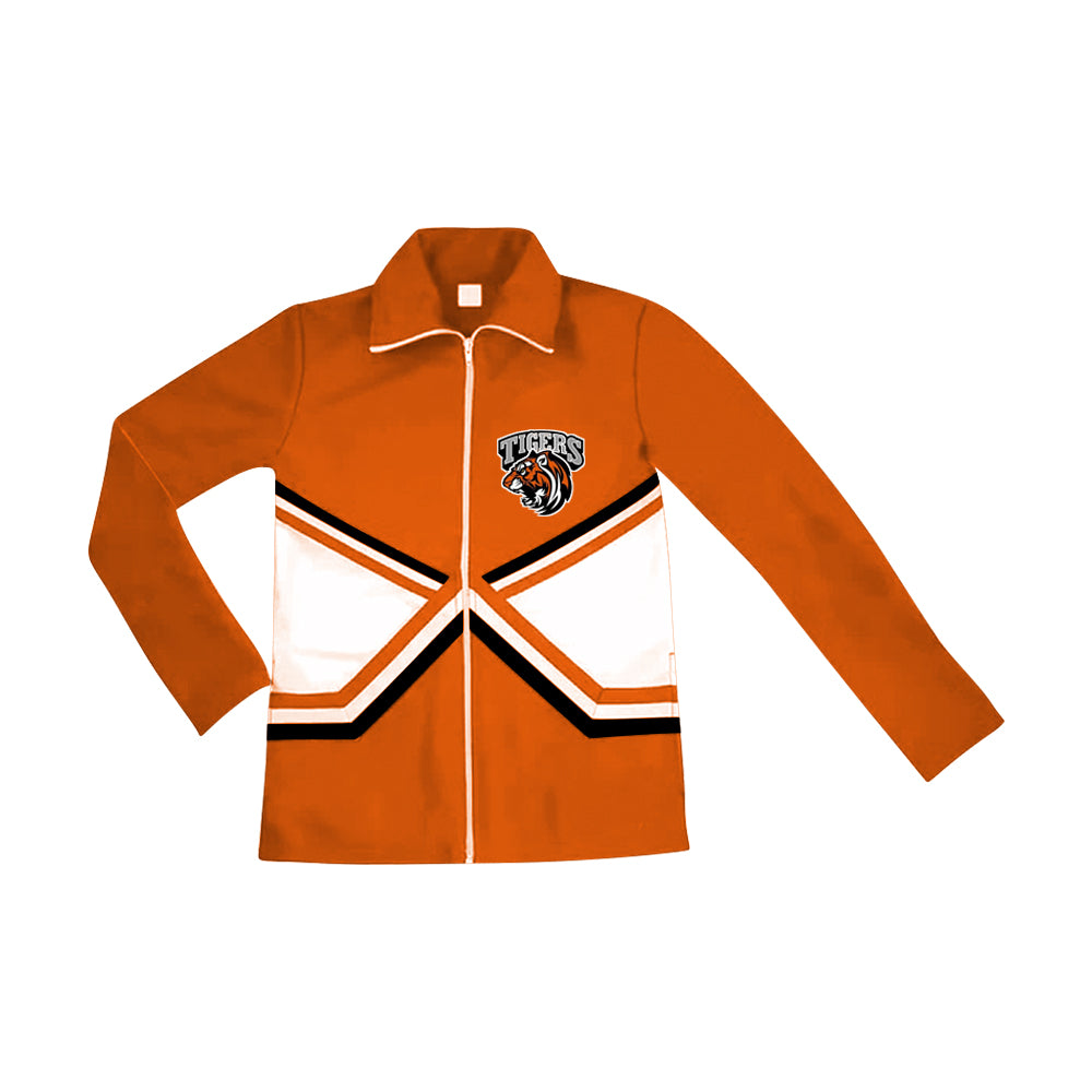 Kids long sleeve custom team top zip pullover. moq 5