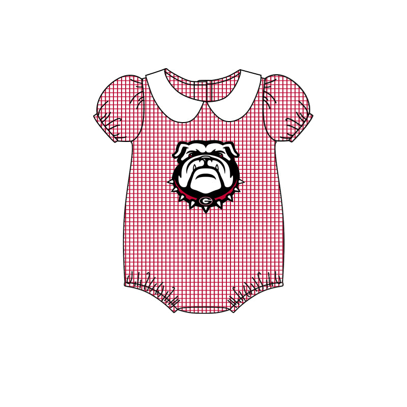 toddle baby girl team dog romper