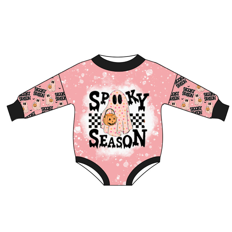 Halloween ghost sweatshirt romper