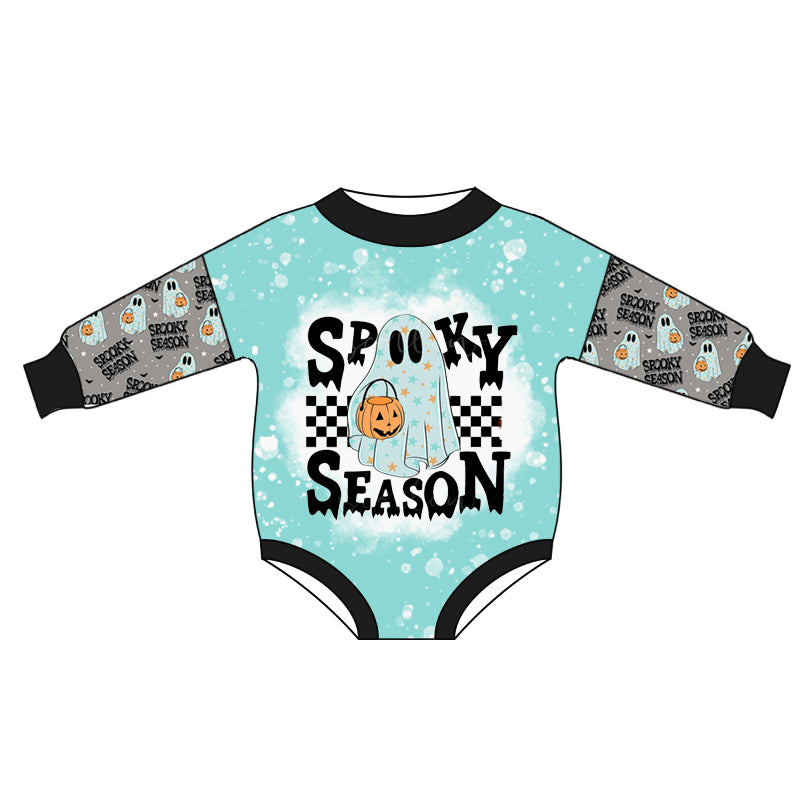 Halloween Spooky season sweatshirt romper