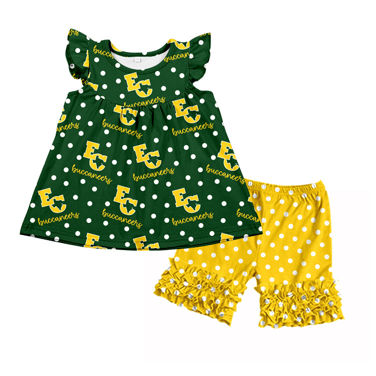 custom order baby girls team design clothes set. moq 5 sets