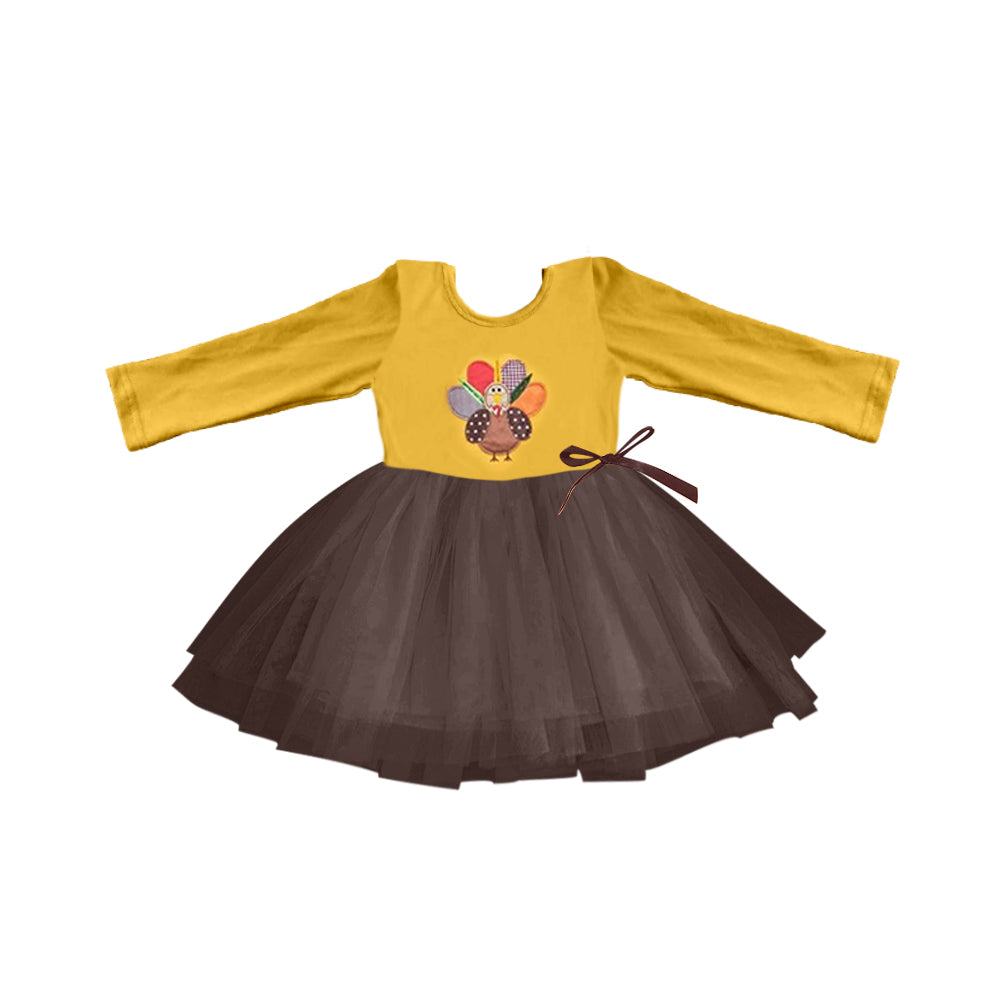 Thanksgiving turkey tulle dress, moq 3