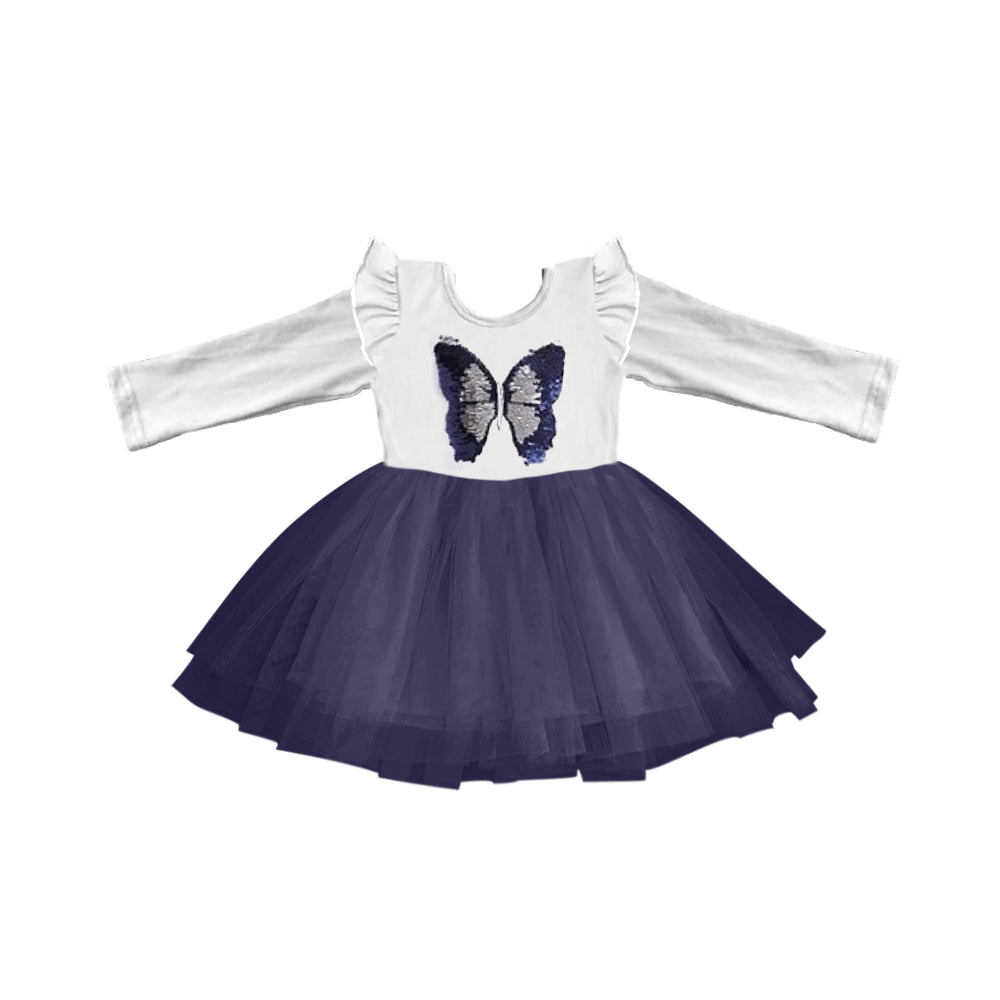 Girls butterfly tulle dress, moq 3
