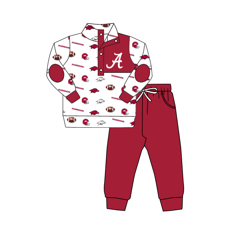 boy long sleeve ballgame outfit