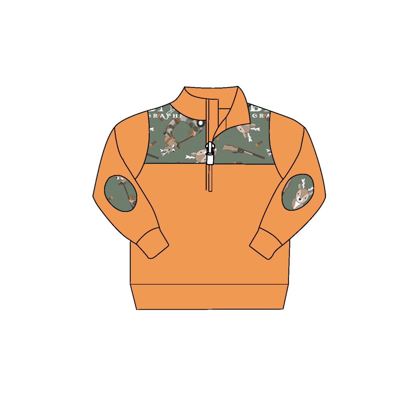 baby boy long sleeve hunting pullover moq 3