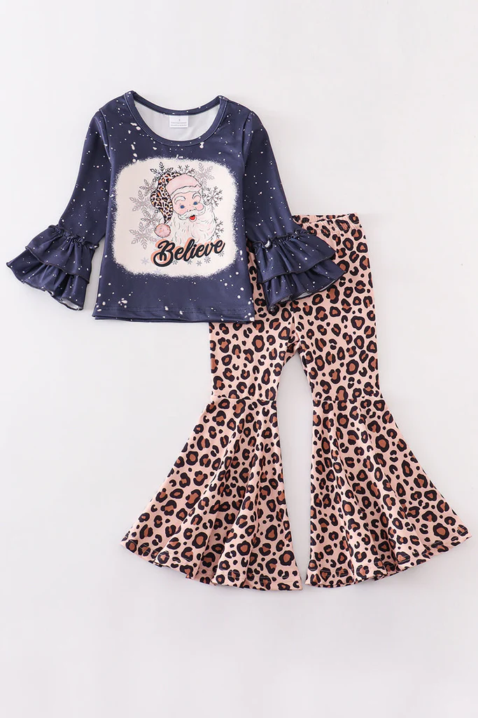 baby girls long sleeve Christmas outfit moq 3