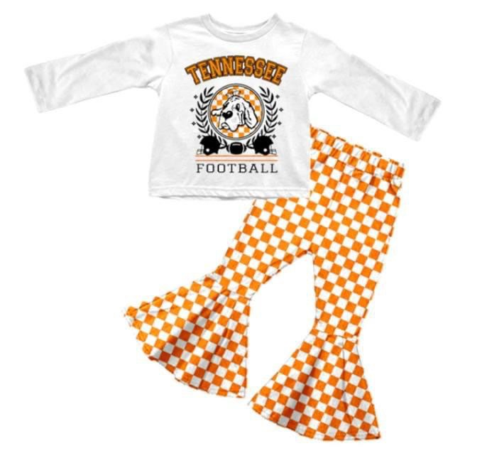 baby girls long sleeve t letter outfit.