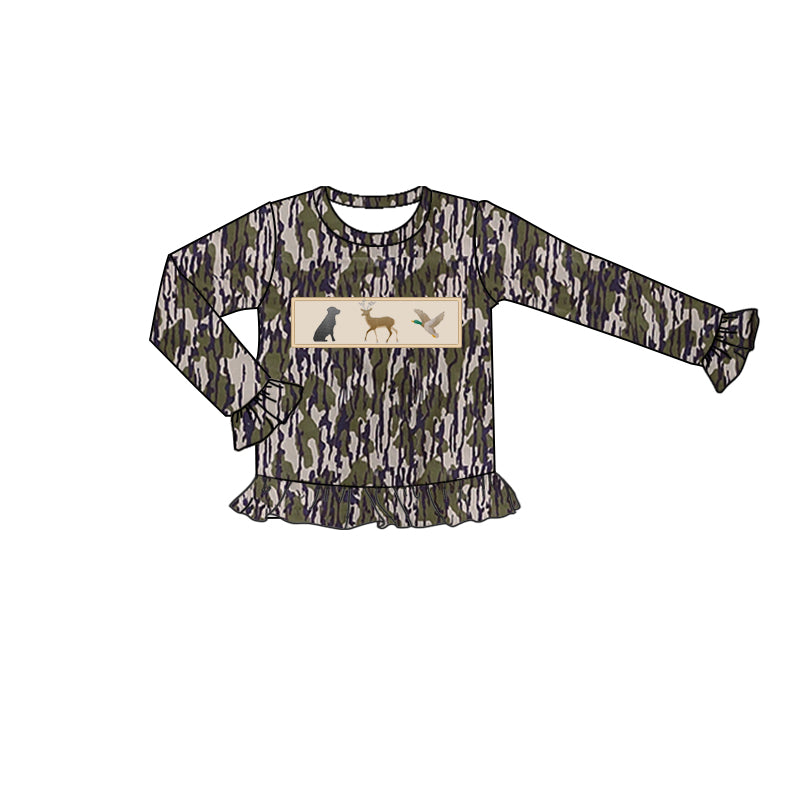 baby boy mallard duck reindeer dog hunting t-shirt