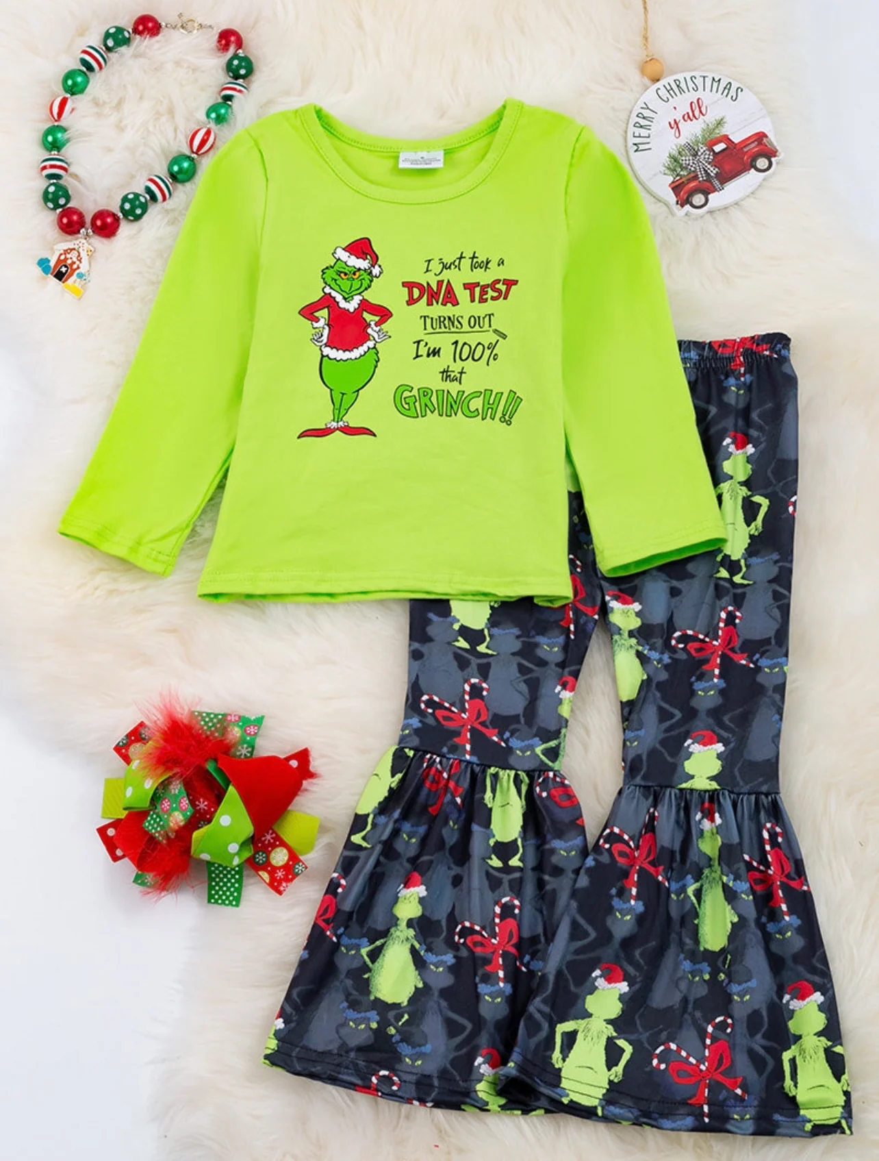 baby girls long sleeve Christmas clothing set